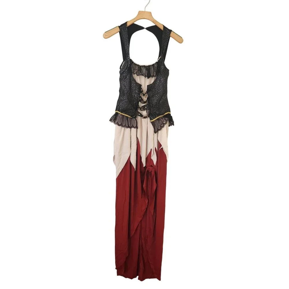 Leg Avenue Women's Red and White Pirate Costume - Buried Treasure Beauty - Picture 3 of 12
